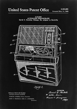 Jukebox Patent Drawing