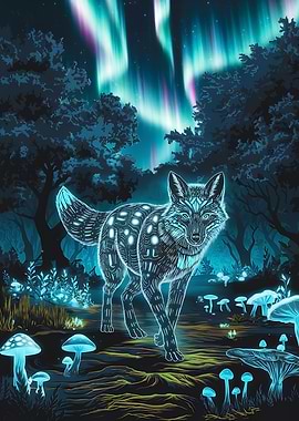 Mystical Aurora Fox