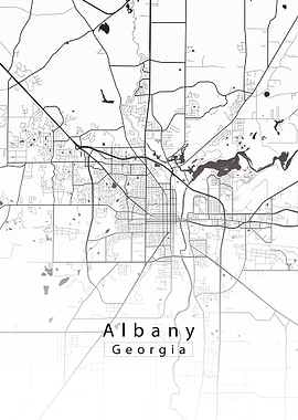 Albany Georgia City Map