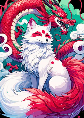 Red Dragon and White Fox