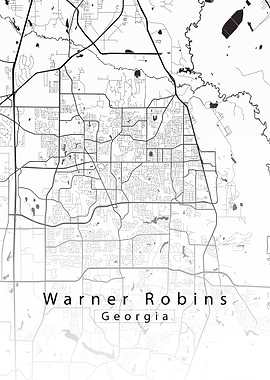 Warner Robins Georgia Map