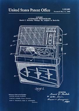 Jukebox Patent Blueprint