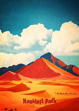 Naukluft Park Art Poster