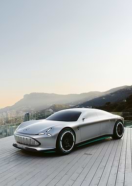 Silver Mercedes Concept Car