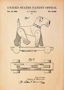 Dog Toy Patent Drawing