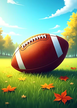 American Football on Grass