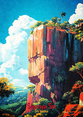 Sigiriya Art Poster