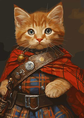 Cat in Kilt