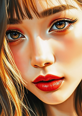 Beautiful Asian Woman Face 10