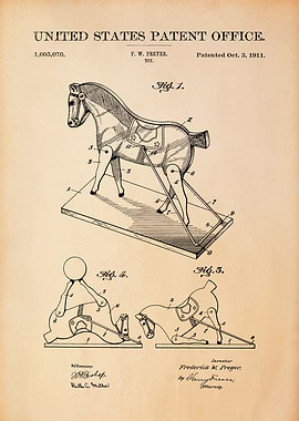 Vintage Toy Horse Patent