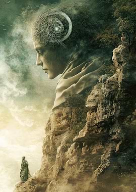 Stone Woman and Cliff