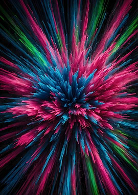 Abstract Color Explosion
