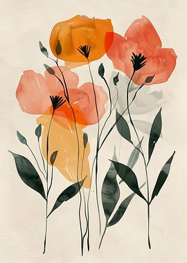 Watercolor Floral Art