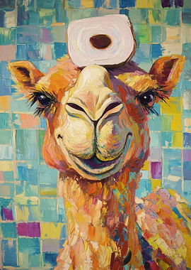 Camel with Toilet Paper