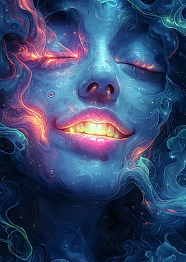 Cosmic Glow Portrait