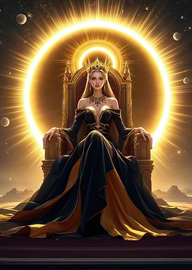 Queen on Golden Throne
