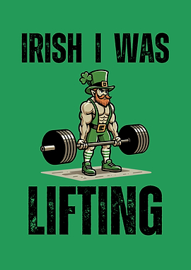 Irish Leprechaun Weightlifting