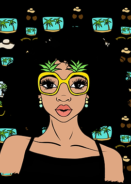 Black Woman Summer Vibes