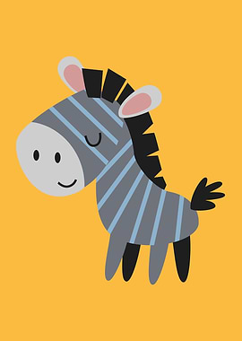 Cute Zebra Nursery Decor