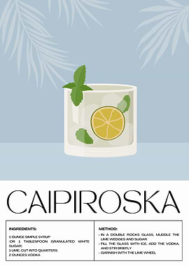 Caipiroska Cocktail Recipe
