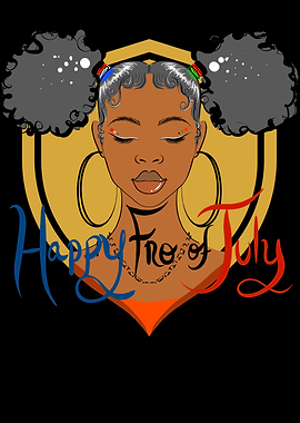 Happy Fourth of July Girl