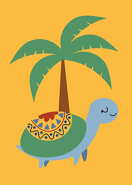 Cute Turtle Nursery Wall Art