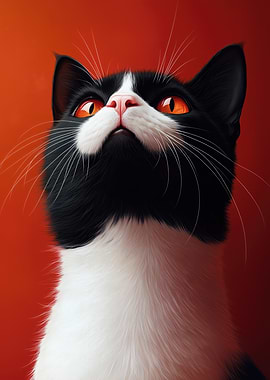 Black and White Cat Beauty