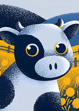Cute Cow Illustration