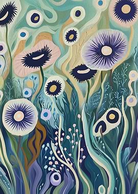 Abstract Floral Painting