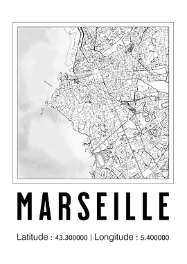 Marseille City Map