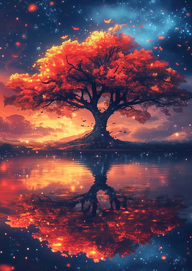 Magical Tree Reflection