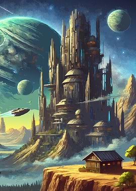 Futuristic Cityscape Sc-Fi