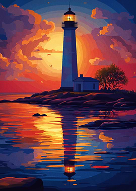 Lighthouse Sunset