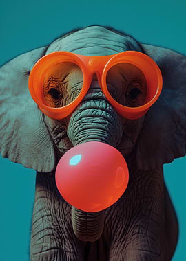 Elephant with Bubblegum