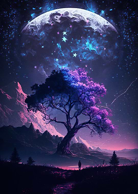 Night Sky Tree