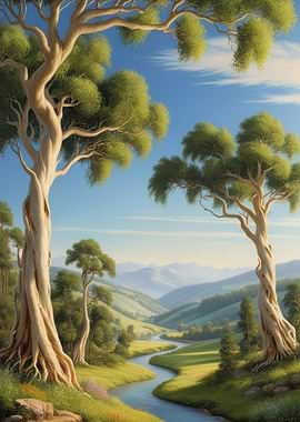 Serene Valley Landscape
