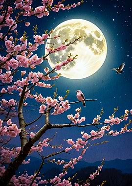 Cherry Blossom Moon