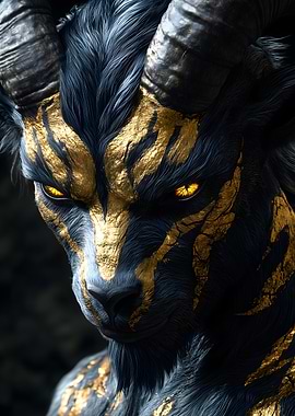 Golden Goat Creature Animal