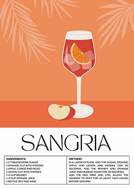 Sangria Recipe Illustration