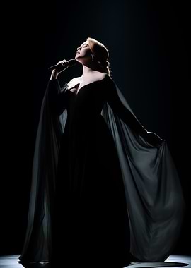 Adele Performing on Stage