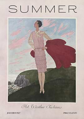 Summer Fashion Magazine Cover