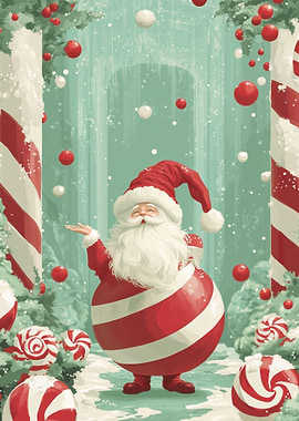 Santa Claus Candy Cane