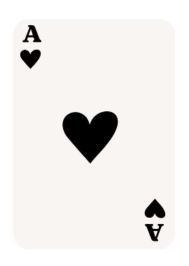 Ace of Hearts Playing Card