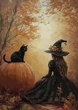 Witch and Black Cat