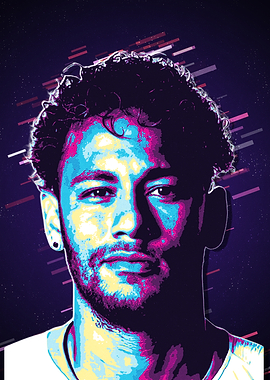 Neymar Jr. Pop Art Portrait
