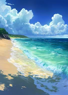 Tropical Beach Scene