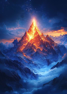 Fiery Mountain Peak