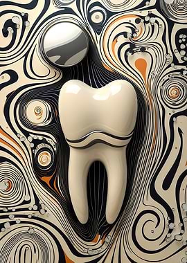 Swirling Tooth Art
