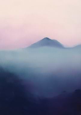 Misty Mountain Landscape