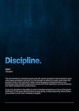 Discipline Poster
